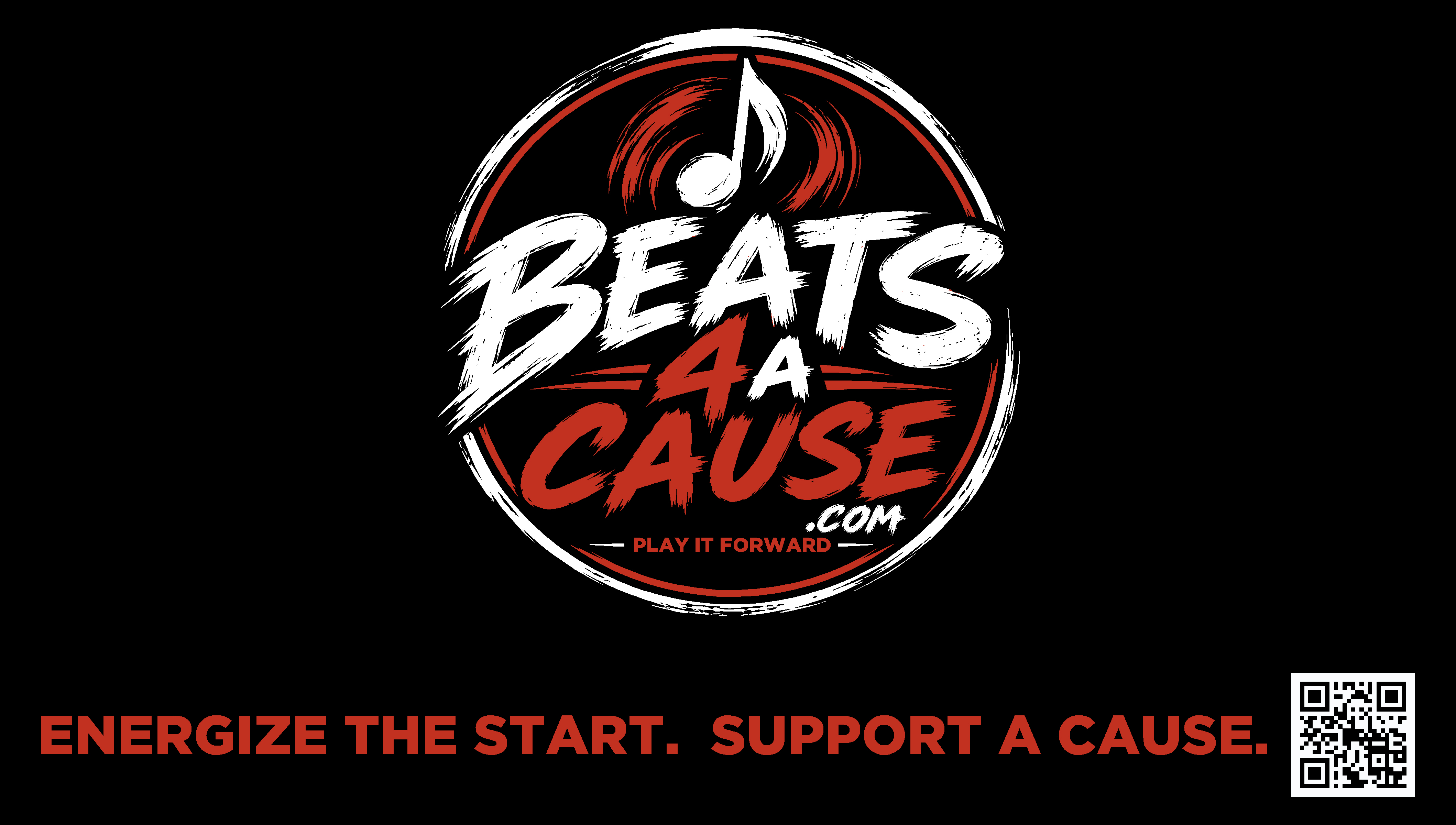 Beats 4 A Cause logo — Energize the start. Support a cause.